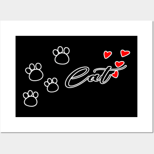 Paws Cat Love Posters and Art